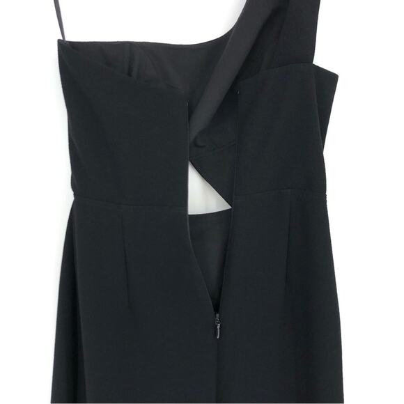 BCBGMAXAZRIA Kauri One Shoulder Cutout Gown Black 2 - Picture 12 of 14